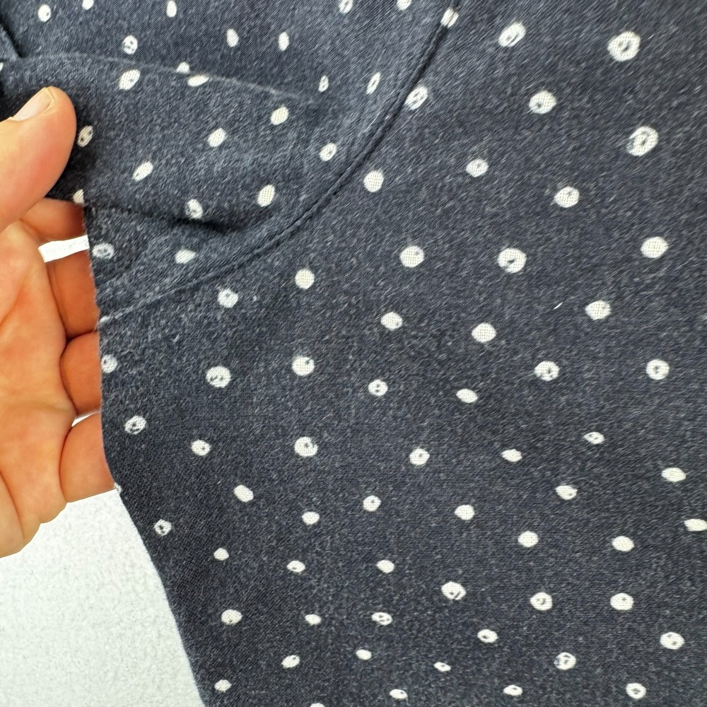 John Varvatos Shirt Mens Large Blue Polka Dot Linen Ramie Blend Short Sleeve - Picture 4 of 12